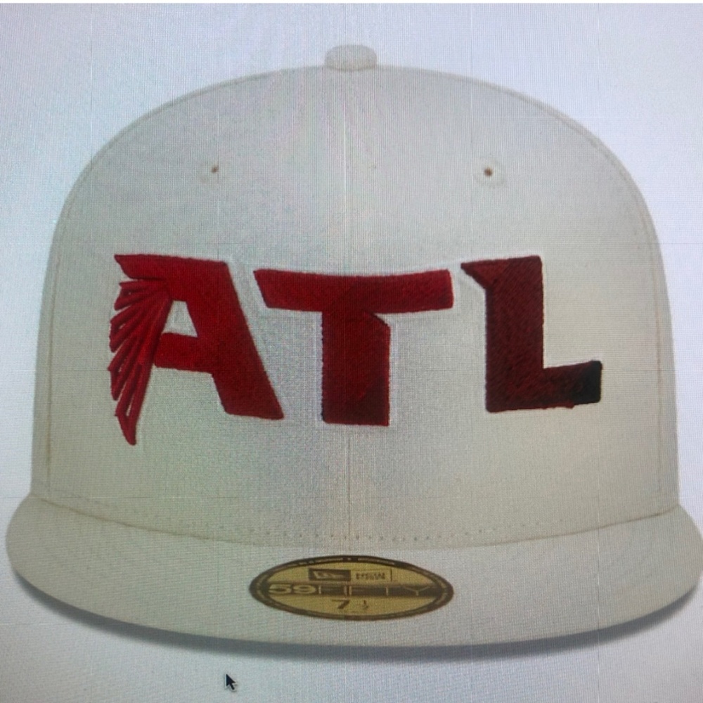 Men's Atlanta Falcons New Era Cream Chrome Color